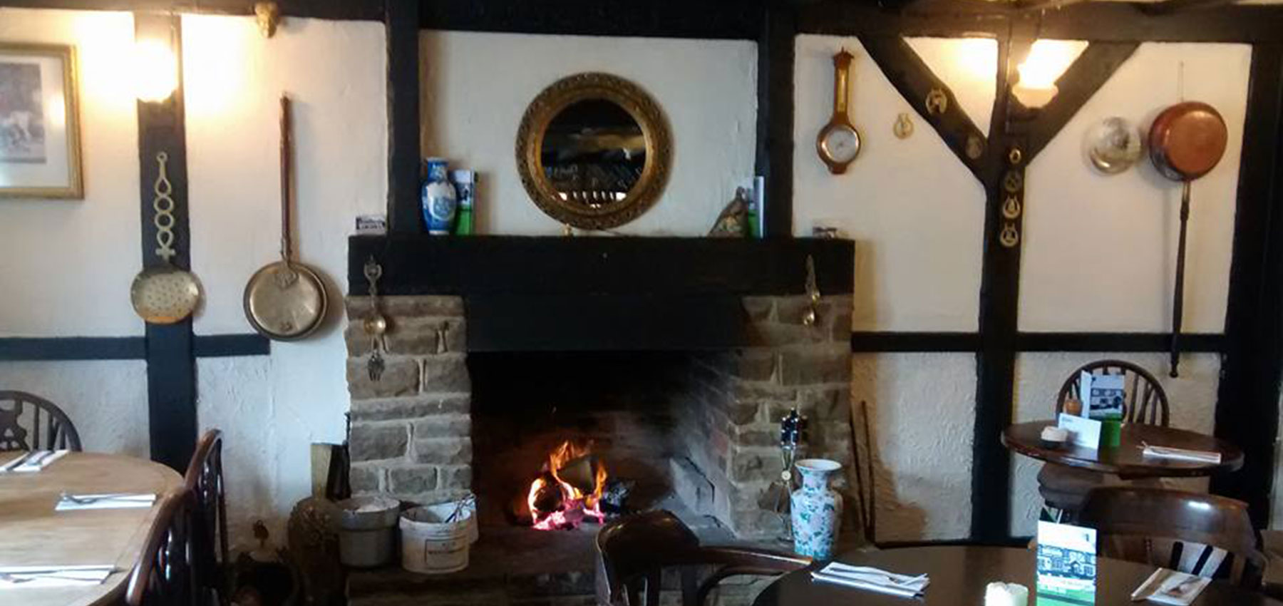 Fireplace at The Royal Oak, Wrecclesham near Farnham
